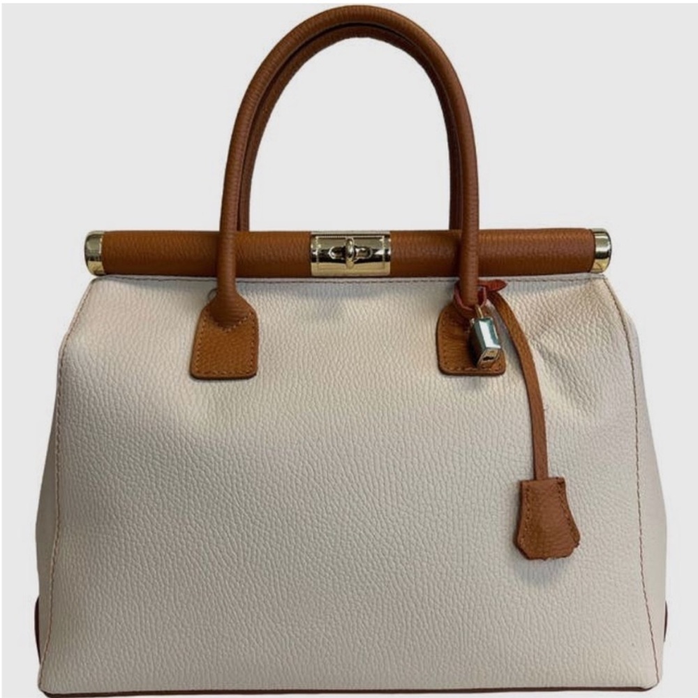 New cream tan handbag